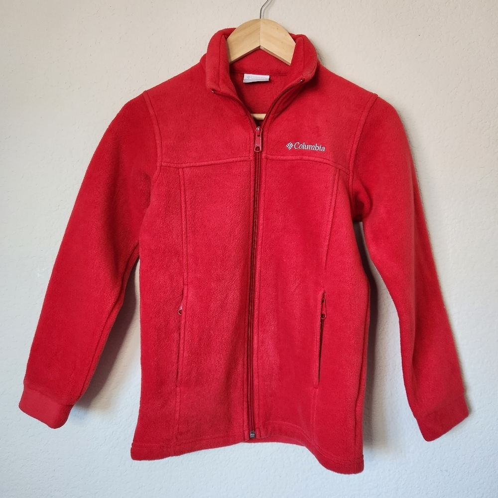 Columbia Youth Fleece Jacket Coral Size M XB6012